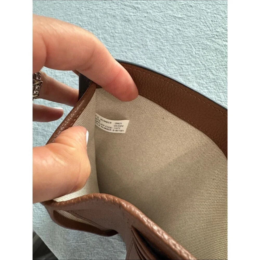 RADLEY LONDON Leather Regents Row Color Block Matinee Wallet Black Beige Brown